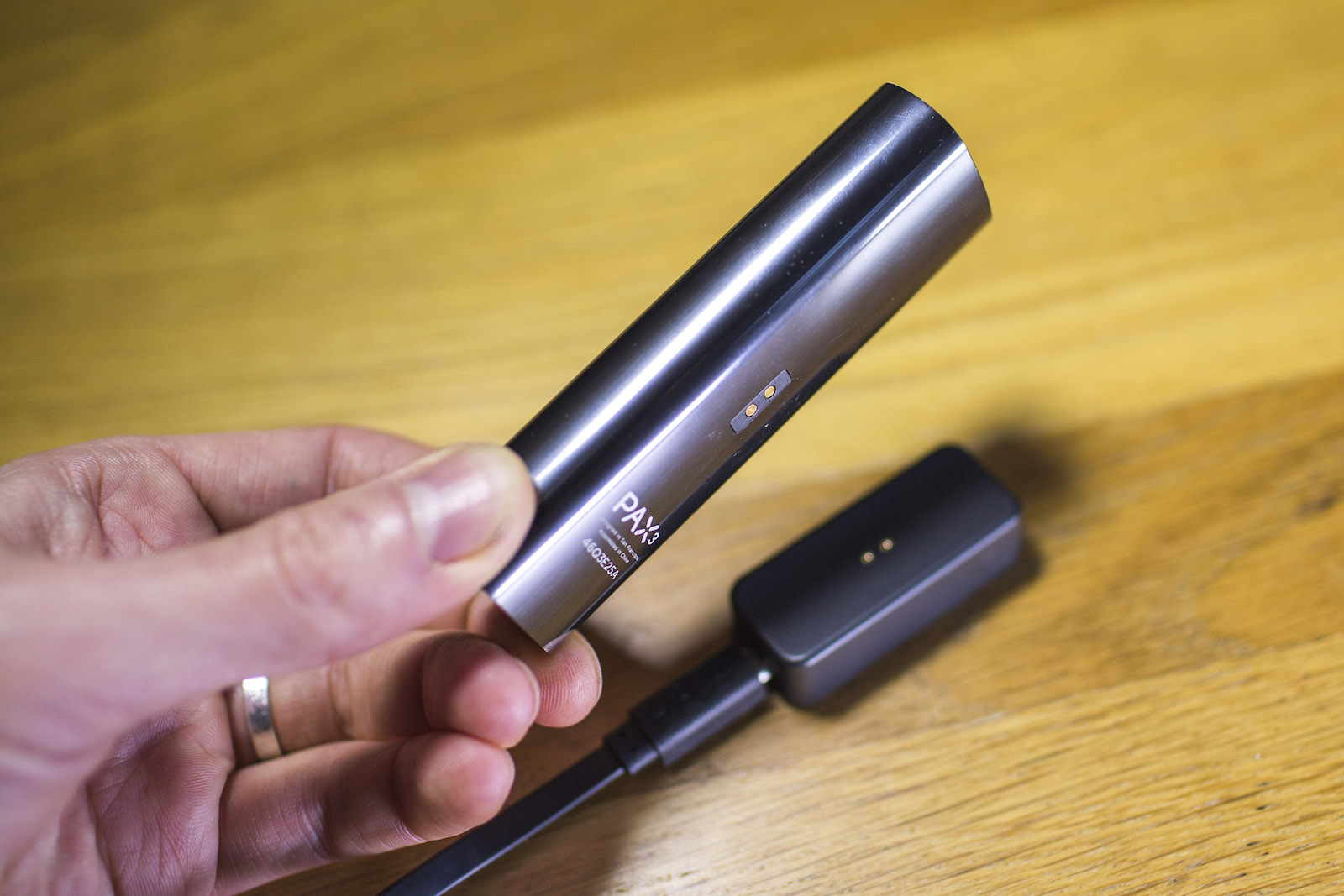 Pax3 - magnets hold it on the dock