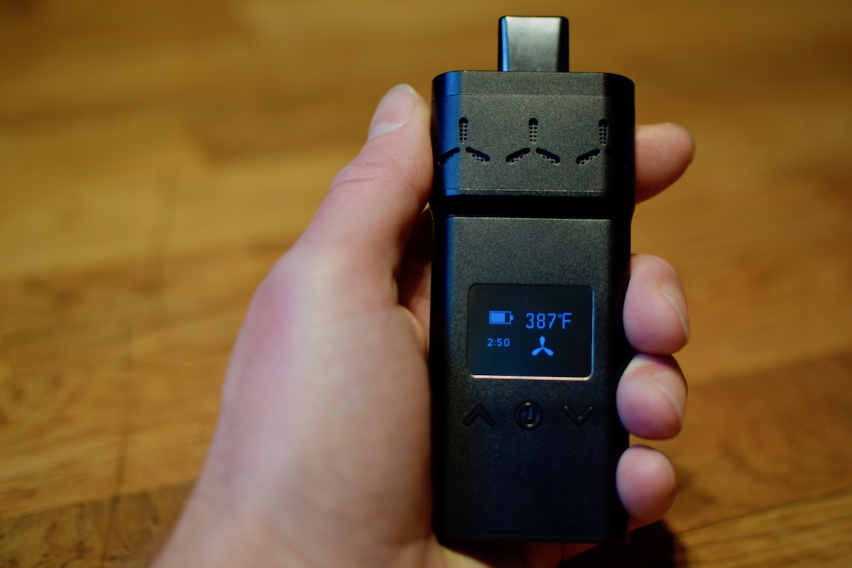 AirVape X: clear display